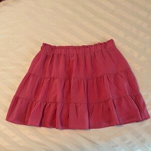 NWOT Heatherly Pink Tiered Women's Mini Skirt